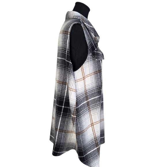 Joress Curve Plaid Sleeveless Vest Size 1XL - Picture 4 of 6